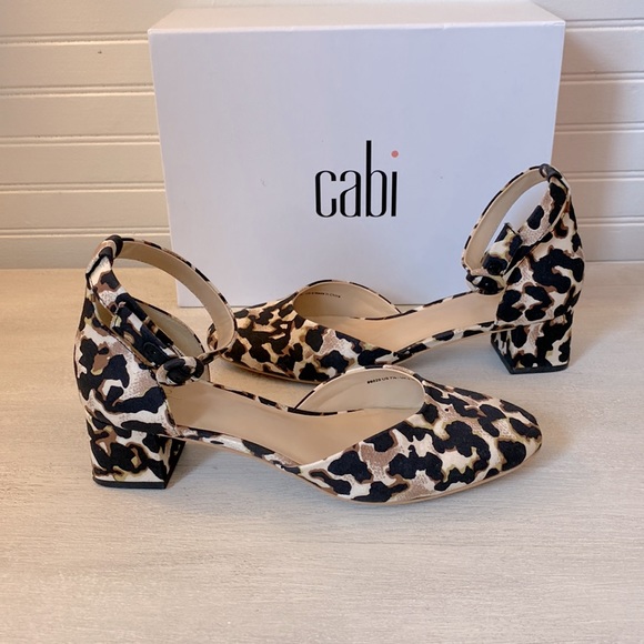Cabi Leopard Kiki Ankle Strap Pump - Sz 7.5 - Picture 5 of 6